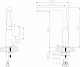 Смеситель для кухни Bravat Riffle высокий излив F772106C