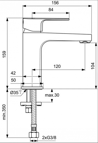 Смеситель Ideal Standard Cerafine D BC553AA для раковины