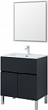 Тумба под раковину Aquanet Алвита new 70 1 ящик, 2 дверцы, антрацит 00303900