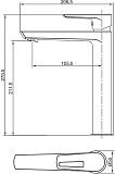 Смеситель для раковины Aquanet Logic AF320-11С AF320-11С