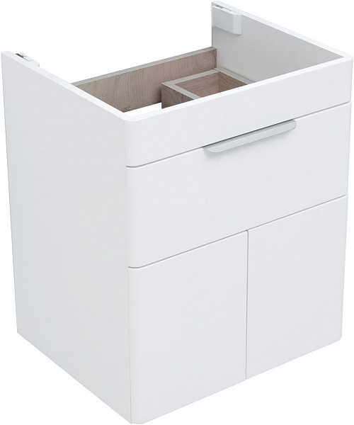 Тумба под раковину Aquanet Ирис new 50 белый глянец (1 ящик, 2 дверцы) 00310147