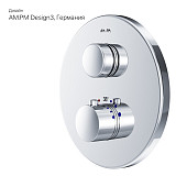 F50A75700 Inspire V2.0, TouchReel смеситель для 1 потребителя с термостатом, монтируемый в стену, хр