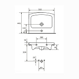 Раковина Cersanit EASY 55 UM-ES55/1