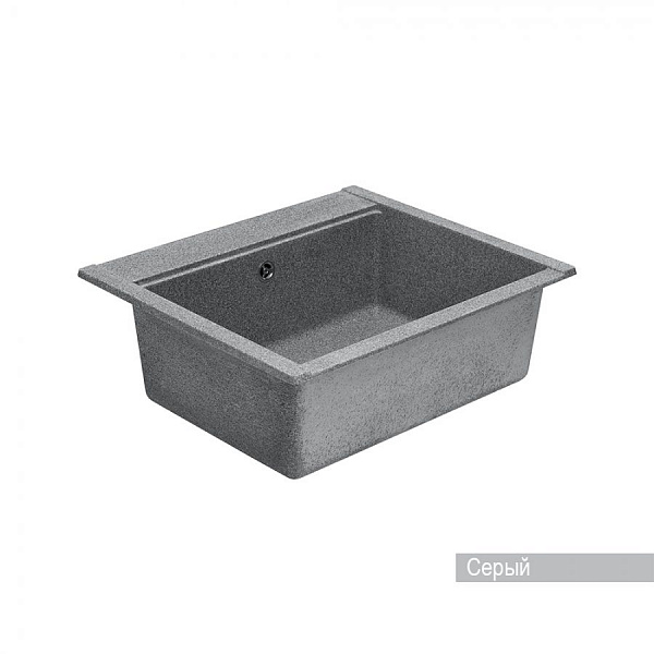 Мойка для кухни Aquaton Делия 60 прямоугольная серая 1A715232LD230