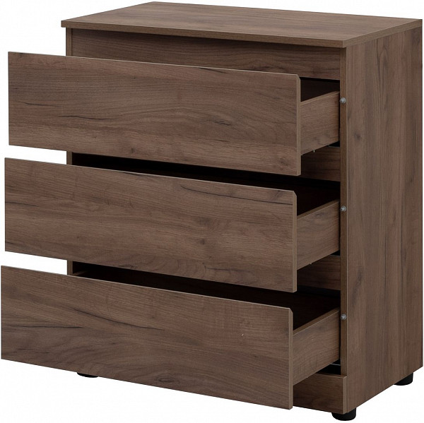 Комод Aquanet Сканди 700x400 Дуб крафт (3 ящика) 00302550