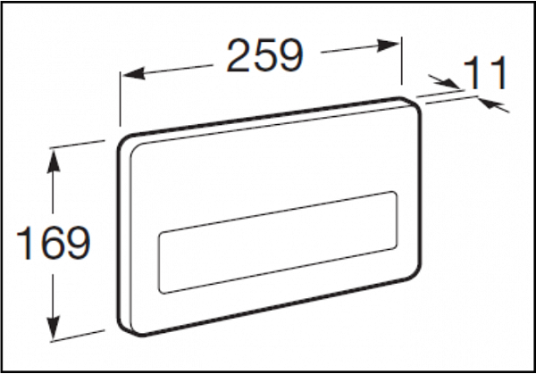 Клавиша для инсталляции Roca PL-3 890097004