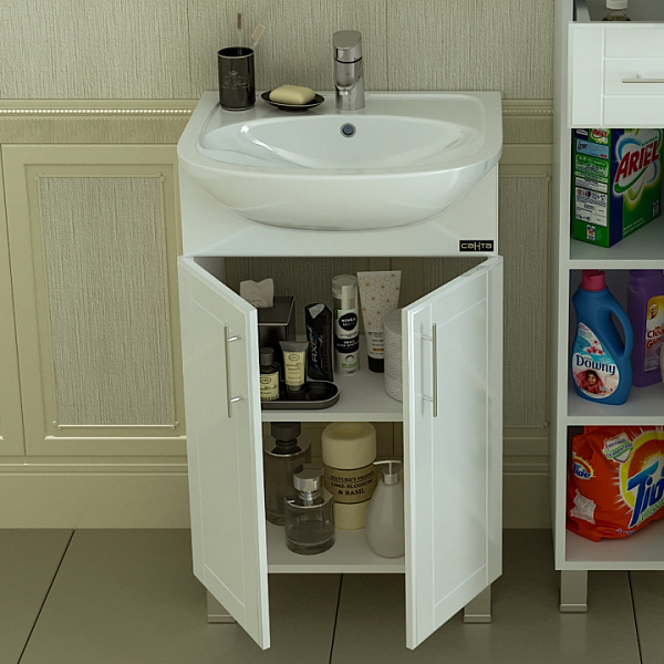 Тумба напольная Дублин 50 под раковину Уют 50 Санта 223011