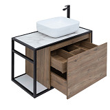 Тумба под раковину Aquanet Nova Lite Loft 75 R дуб рустикальный 00261657