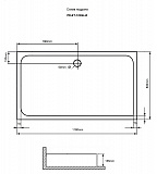 Душевой поддон Grossman PR-ST-120QL-R 120x80