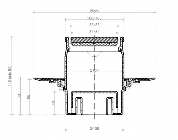 Confluo Standard 10х10 Plate Vertical 2in1 Pestan