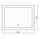 Зеркало CLASSIC (800*600) с сенсорным выключателем