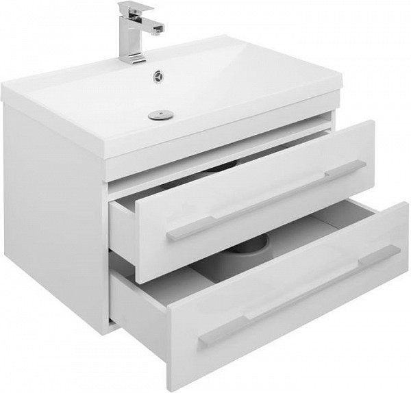 Тумба с раковиной Aquanet Нота 75 белый 00287707