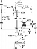 Смеситель для раковины Grohe BauClassic 23161000
