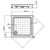 Поддон Nova Square 90*90 (квадратный)