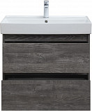 Тумба под раковину Aquanet Nova Lite 75 дуб серый (2 ящика) 00287890