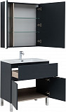 Мебель для ванной Aquanet Алвита New 80 1 ящик, 2 дверцы, антрацит 00274215