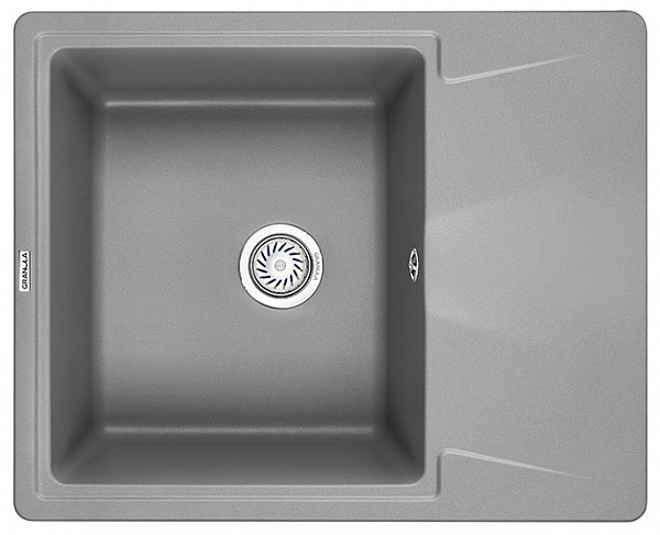 Мойка кухонная Granula прямоугольная кварц 6201, АЛЮМИНИУМ
