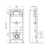 I012704 Pro инсталляция для подвесного унитаза