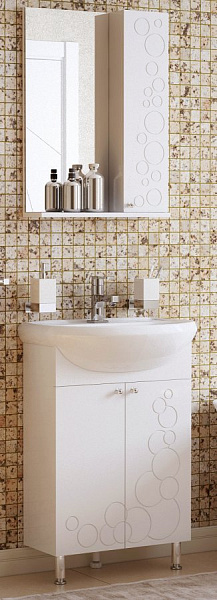 Тумба под раковину Corozo Орфей 55 белая SD-00000360