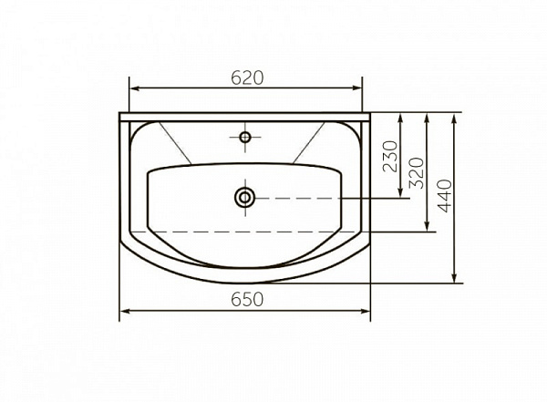 Тумба Corozo "Монро 65 Z3", Элеганс 65