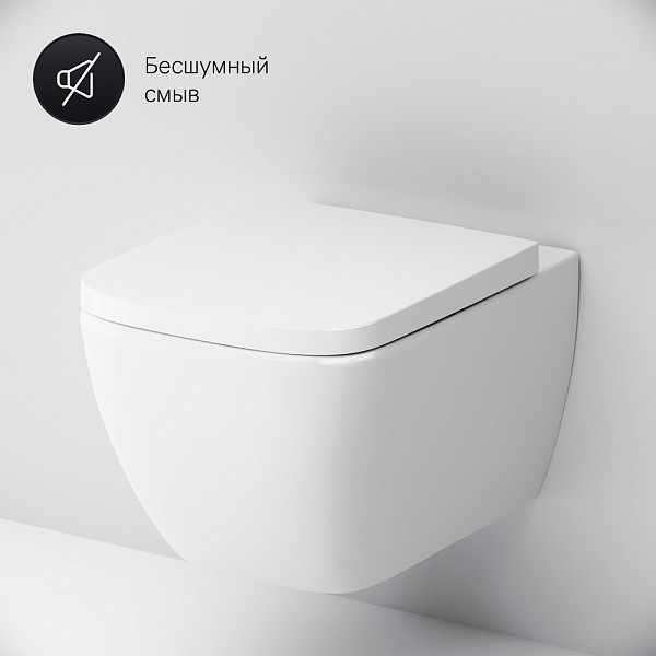C901701SC Gem подвесной унитаз FlashClean с сиденьем микролифт