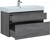 Тумба под раковину Aquanet Nova Lite 100 дуб рошелье (2 ящика) 00242582