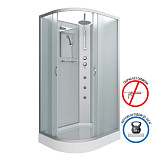 Душ.каб. NG-3312-14RBKTG (1200х800х2100-2400) низкий поддон(13см) стекло МАТОВОЕ 3 места