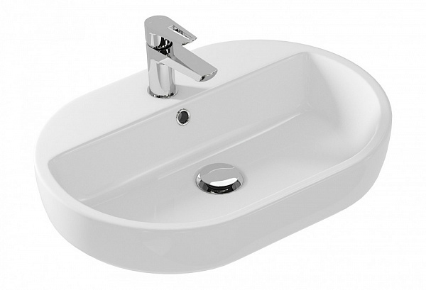 Раковина Cersanit Caspia 60 см Oval S-UM-CAS60/1-O-w