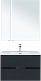 Мебель для ванной Aquanet Алвита New 80 2 ящика, антрацит 00274200
