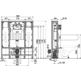 Инсталляция для унитазов AlcaPlast Solomodul AM116/1300H для людей с ограниченными возможностями