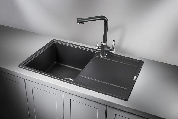 7804, ТУРМАЛИН, кухонная мойка, кварц