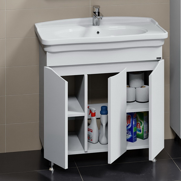 Тумба для умывальника напольная "Сатурн 85" 3 дв.( ум. Модерн 85) СанТа