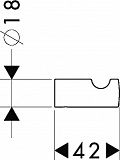 Крючок Hansgrohe Logis 40511000