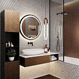 Зеркало AZARIO Манхэттен-лофт D700 рама пластик, сенсор выкл (LED-00002428)