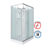 Душ.каб. NG-43085-14QBKT (1000х800х2100-2400) низкий поддон(13см) стекло МАТОВОЕ 3 места