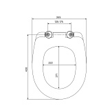 Сиденье для унитаза, дюропласт, Soft Close, Easy Fix,  IDDIS, CALDPSEi31