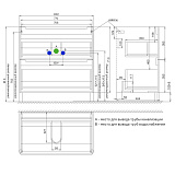 Тумба напольная, белая, 80 см, Edifice, IDDIS, EDI80WFi95. Подходит ум. 0108000i28