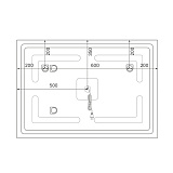 Зеркало с подсветкой, 100 см, Oxford, IDDIS, ЗЛП112