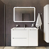 Тумба подвесная, белый, 100 см, Edifice, IDDIS, EDI10W1i95. Подходит умывальник 0101000i28