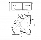 Акриловая ванна Aquatek  Сириус 164x164 SIR164-0000002