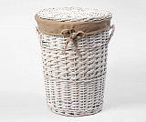Плетеная корзина для белья с крышкой Wasserkraft Aller WB-106-M