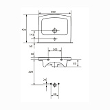 Раковина Cersanit EASY 50 UM-ES50/1