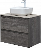 Тумба под раковину Aquanet Nova Lite 75 дуб серый (2 ящика) 00287890