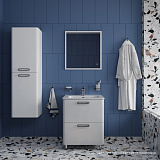 Тумба напольная, белая, 60 см, Brick, IDDIS, BRI60WFi95. Подходит ум. 0106000i28