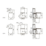 Унитаз-компакт напольный Ideal Standard Connect AquaBlade E039701
