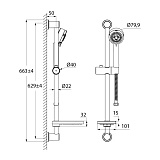 Душевой гарнитур, Cosmoshower, IDDIS, COS3F00I16