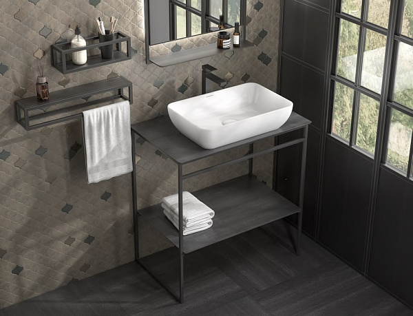 Раковина накладная Kerama Marazzi Plaza PLR.wb.55