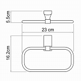 Держатель полотенец Wasserkraft Leine K-5060WHITE