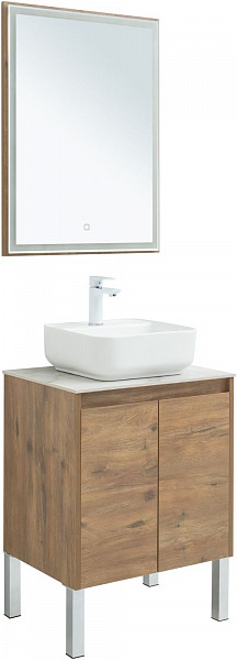Мебель для ванной Aquanet Nova Lite 60 дуб рустикальный (2 дверцы) 00302534