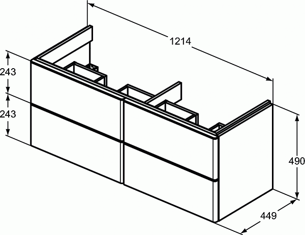 Тумба под раковину Ideal Standard Adapto T4298Y2